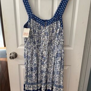 Knox Rose Blue and White Floral Dress